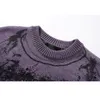 Reta Una New Print Streetwear Clothes Long Sleeve Pullover Men Pull Homme Loose Holes Couple Sweater 201022