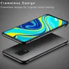 Bezramowy przypadek dla Xiaomi Redmi Note 9 8 Pro 9s 8T 9A 8A Mi Note 10 Lite Poco X3 NFC F2 Pro Matte Clear Back Hard Cover