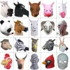 Creepy Horse Lion Octopus Hippo Gummi Animal Mask Latex Party Panda Animal Mask Kids Party Halloween Masquerade Mask Funny Y200103