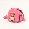 Nieuwe aankomsten Baby Meisjes Cartoon Beer Tassen Kinderen Leren Prinses Tassen Kinderen Handtassen Kind Schoudertassen Meisje Crossbody Tas Portemonnees