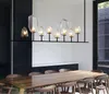 Işık Lüks Bar Düz Hattı Avize Dreamlike Cam Şerit Lambası Kafeterya Restoran Lambaları, Ücretsiz Kargo