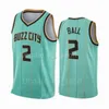 Kaliteli Lamelo Ball Jersey 2 Edwards 1 James Wiseman 33 Mavi Beyaz Mor Sarı Basketbol Adam Gençlik Lady Spor Hayranları için Saf Pamuk Nefes