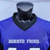 Maillot de football 24s T Horned Frogs NCAA College Andy Dalton LaDainian Tomlinson Max Duggan Miller Hodge Brown Hudson Bailey Jackson Winters Newton Morris Demerca