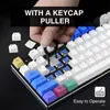 Keyboards Havit PBT Keycaps 67 87 104 Keys Gaming Keycap Set With Puller For DIY Cherry MX Mechanical Keyboard White & Blue &Yellow1