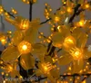 Handmade Artificial LED Cherry Blossom Tree night Light New year Christmas wedding Decoration Lights LED tree light H2.5m /1152pcs LEDs