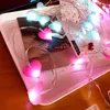 Luzes de fadas LED Love Heart Shape Battery Powerd 15m 3m String LED Holiday Holiday Wedding Festa de Natal Luzes LED Decoration3814397