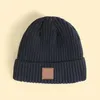 79129 USA Designer Vinterstickad CH Beanie Etikett Vinter Vertikal Stickad Ullkeps Unisexvikt Casual Beanies Hat 5 Färger Toppkvalitet