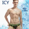 Summer Men Underwear Briefs Shorts Mesh Printed Manlig nylon mjuk sexig andningsbar calzoncillos underbyxor T200517