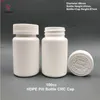 Kostenloser Versand 30 Stück 100 ml HDPE-Tablettenkapselflasche aus weißem Kunststoff mit CRC-Verschluss und Aluminiumdichtung, gute Qualität