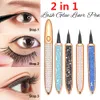 120 PCS DHL Zelfklevende vloeibare eyeliner voor valse wimpers geen lijm om wimpers te dragen Eyeliner Zelf kloppende wimper Eyeliner