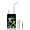 Hitman Glass Caixa de suco de Óleo Dab Rigs Hookahs Beaker Tubulações 7.8 "Alto Burner de Óleo Tubulação de água Bongs de Agua de Vidrio