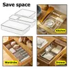 Drawer Style Make Up Storage Box Cosmetic Container Plastic Sundries Divider Case Kitchen Cutlery Desktop Sundries Organizer 201021