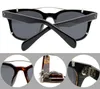 Merk Designer Clip-on Sunglasses Vrouwen Ronde Brillen Mens Eyewear Brillen Frame met zonnebril Lens Optische glazen