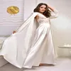 Dwuczęściowy jedwab Bride Bride Sleepwear szaty V Neck z długim rękawem Custom Made Lace Women Sleepwear z sukienkami piżamów