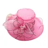 70 Womens Hat Sell Floral Organza Wide Brim Church Kentucky Derby Fascinator Lady Tea Party Sun Hat36794491537350