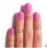 Mode Vrouwen Midi Ring Urban Goldsilver Stack Effen Leuk Bovenste Knuckle Nail Ringen voor Meisje Kerstcadeau Sieraden 91 M2
