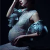 Mutterschaft Schwangerschaftskleid Fotografie Requisiten Lange Spitzenkleider für Babyparty Schwangere Fotoshooting Studio Requisiten Kleid Kleidung LJ201120
