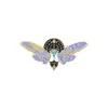 Cartoon Noctilucência esmalte o broche fluorescente inseto pinos de buttyfly de mariposa liga de borboleta unissex Antilight Antilight Buckle Ornamentos A9074711