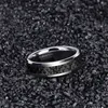 6 / 8mm svart kolfiber Mäns Ring Tungsten Carbide Engagement Bröllop Band Män Kvinnor Smycken Märke Design Anel Mascul 211217