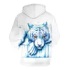 MEN039S Hoodies Sweatshirts 3D Erkekler At Renkli Boya Baskı Uzun Kollu Moda Hipster Hoody Hayvan Sokak Giyim Tükerçileri T8549858