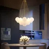 Nordic Modern Простой Матовый стеклянный шар ресторан подвесные светильники Проектировщик Детская комната висячие лампы Классический светодиодное освещение