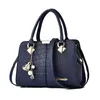 HBP Totes handväskor plånböcker mjuka läder damer corssbody handväska handväska för kvinnor axelväska navy färg