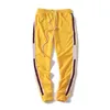 Mens Jogger Pants Drawstring Sports High Fashion 4 Colors Side Stripe Joggers Casual Sport265o