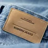 KUEGOU bleu clair automne jeans pour hommes style sud-coréen mode pantalon crayon slim jeans KK-2971 201111