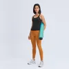 Bez rękawów kamizelka do jogi T-Shirt LU-129 jednolite kolory moda damska Outdoor Yoga Tanks sportowe bieganie topy na siłownię ubrania