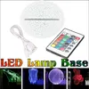 Kabel USB Pilot zdalnego sterowania Dotykowy Bases do 3D LED Night Lights Wymiana 7 Kolor Light Base Table Decor Uchwyt