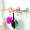 Crochets Rails Cuisine Rotatif Adhésif Crochet Mur Porte Bâton Salle De Bains Toilette Clou Sans Rack Accueil Organisation Et Outils De Stockage1