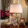 Moderne kroonluchter verlichting slaapkamer bedlampje luxe mode kristal tafellamp abajur nachtkast hotel tafellamp K9 luxe