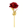 Regalo creativo di San Valentino 24K Foil placcato in oro rosa La rosa dura per sempre Amore Decorazioni per matrimoni Amante Rosa Decorazioni per feste a casa Fiore