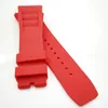 25mm Red Watch Band Rubber Strap For RM011 RM 50-03 RM50-01264P