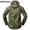 ReFire Gear Shark Skin Soft Shell Тактическая военная куртка Мужская водонепроницаемая флисовая куртка Армейская одежда Камуфляжная ветровка Куртка 220212