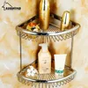 Étagère de salle de bain en laiton massif argenté moderne, support cosmétique en chrome poli, accessoires de maquillage à 2 couches, produits LK02 Y200407