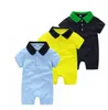 2021 New Hot Sale Fashion Baby Boys Girls Rompers Toddler Cotton Short Sleeve Jumpsuits Summer Infant Onesies Kids Clothes