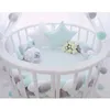 2/3M Nordique Long Noué Tresse Oreiller Coton Noeuds Coussin Décoratif Canapé Oreiller Bébé Pare-chocs Lit Protecteur Enfants Chambre Décor Y200723