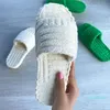 designer Green Winter New Brand Women Slipper Fashion Fur Slides Alta qualità Soft Sole Comfort Open Toe House Flip Flops