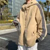 Men's Down & Parkas Korean Thick Lamb Wool Jacket Warm Fashion Retro Casual Hooded Coat Men Wild Loose Winter Short Mens Clothes Phin22