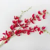 Decorative Flowers & Wreaths 27 Head Artificial Butterfly Orchid Fake Moth Flor Flower For Home Wedding Diy Decoration Real Touch Decor