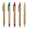 Kraft Paper Ballpoint Pens Stick Pen Party Favor Press Tube Puls Pen School Office Papiernicze Writing Materiały