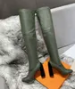 Yeni Varış H Bayan Yüksek Topuk 9 cm Diz Gerçek Deri Knight Kış Uyluk-Yüksek Çizmeler Boyutu 35-41