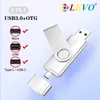 Высокоскоростной USB 3.0 OTG Type C USB флэш-накопитель 256 ГБ 512 ГБ PENDRIVE16GB 32GB 64GB 128GB Клавиша USB Stick Pen Drive Flash