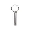 Aluminium Mini Whistle Outdoor Survival Outdoor Keychain Whistle Training Tool Highpitched Multifunktionell livräddande EDC EquipMen9354913