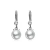 10mm 12mm Pearl Dames Mode Bloem Parel Oorbellen Dames S925 Sterling Zilveren Oorbellen Netto Rode Real Silver Oorbellen Nieuwe Trend