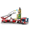 431 шт. Городской спасательный пожарный двигатель строительные блоки пожарные рисунки наборы лестницы пожарные грузовики спасательные автомобили детские образовательные кирпичные игрушки Y1130