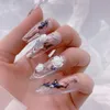 Acrylique 3D White Rose Flower Nail Art Decoration Taille de manucure d'outils pour l'outil de bricolage Conception de l'ongle 2880774