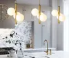 3 glasbollar LED-ljuskrona Droplight Modern nordisk stil tak hängande lampa matsal sovrum säng hängande lampa