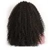 Afro -Amerikaanse kinky kanten front pruiken hittebestendig gluueless 180 dichtheid kinky kinky krullende synthetische kanten pruik lang voor zwarte vrouwen9780081